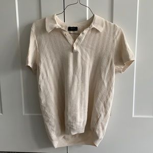 ASOS vintage-look 60’s polo in cream